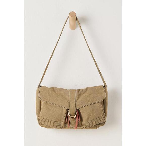 NWT Free People Sicilia Canvas Shoulder bag - Picture 1 of 4